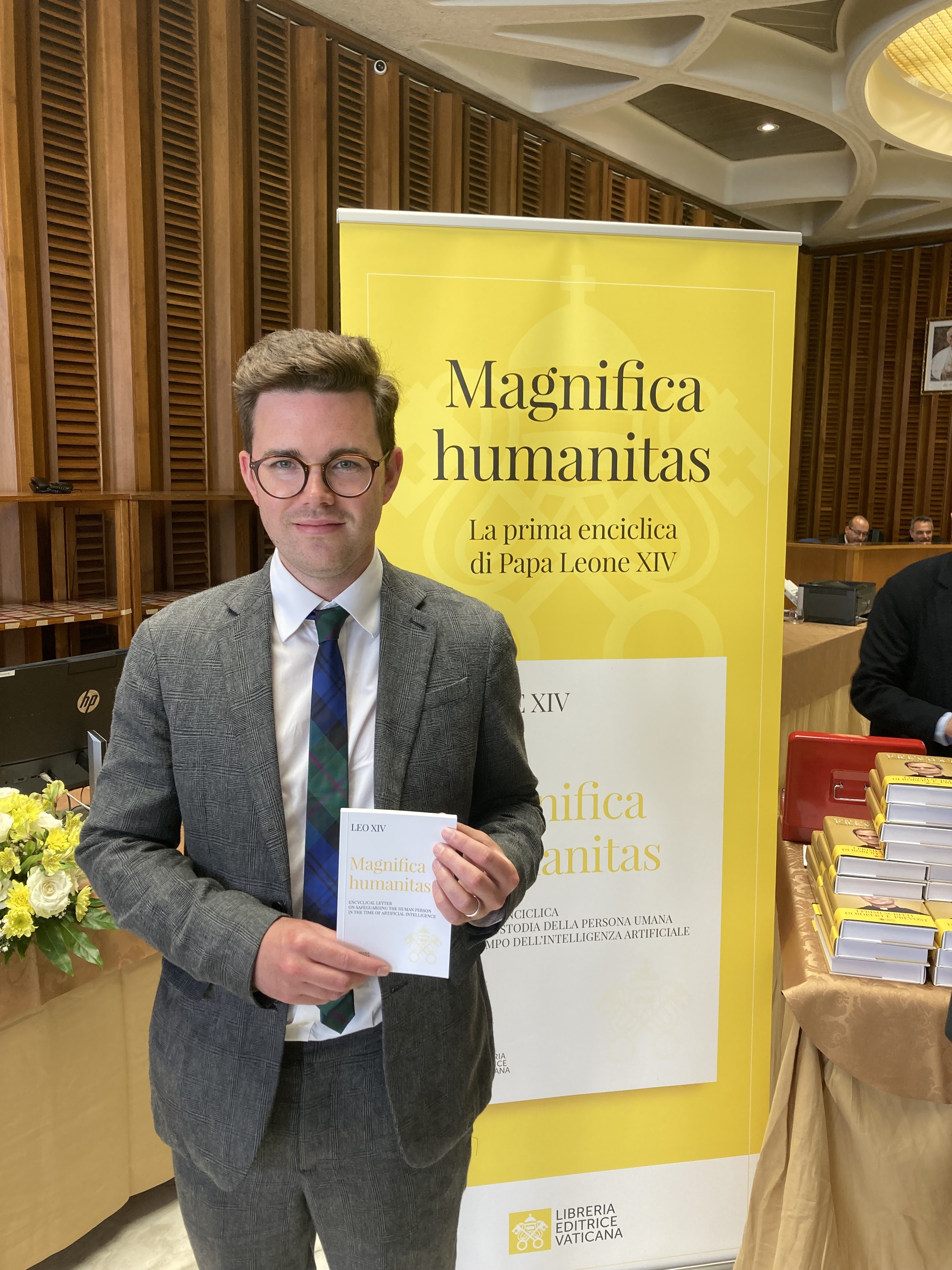 Dr Samuel Tranter Attends Vatican Launch of Pope Leo XIV's First Encyclic